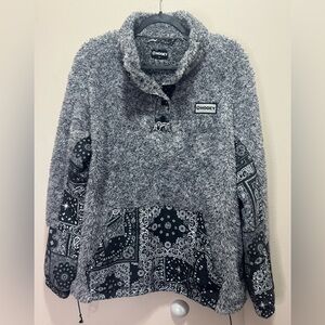 Hooey Fleece Bandana Pattern Pullover